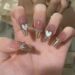 Nude Rhinestone Heart Press